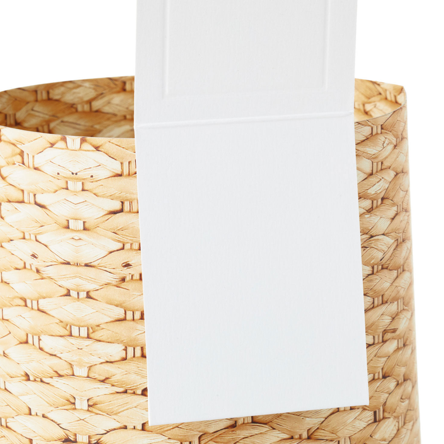 Build-a-Bouquet Woven Basket Pop-Up Paper Vase With Mini Card, Woven Basket, large image number 4
