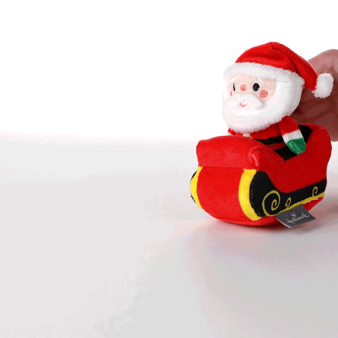 Santa in Sleigh Zip-Along Plush Toy for only USD 10.99 | Hallmark