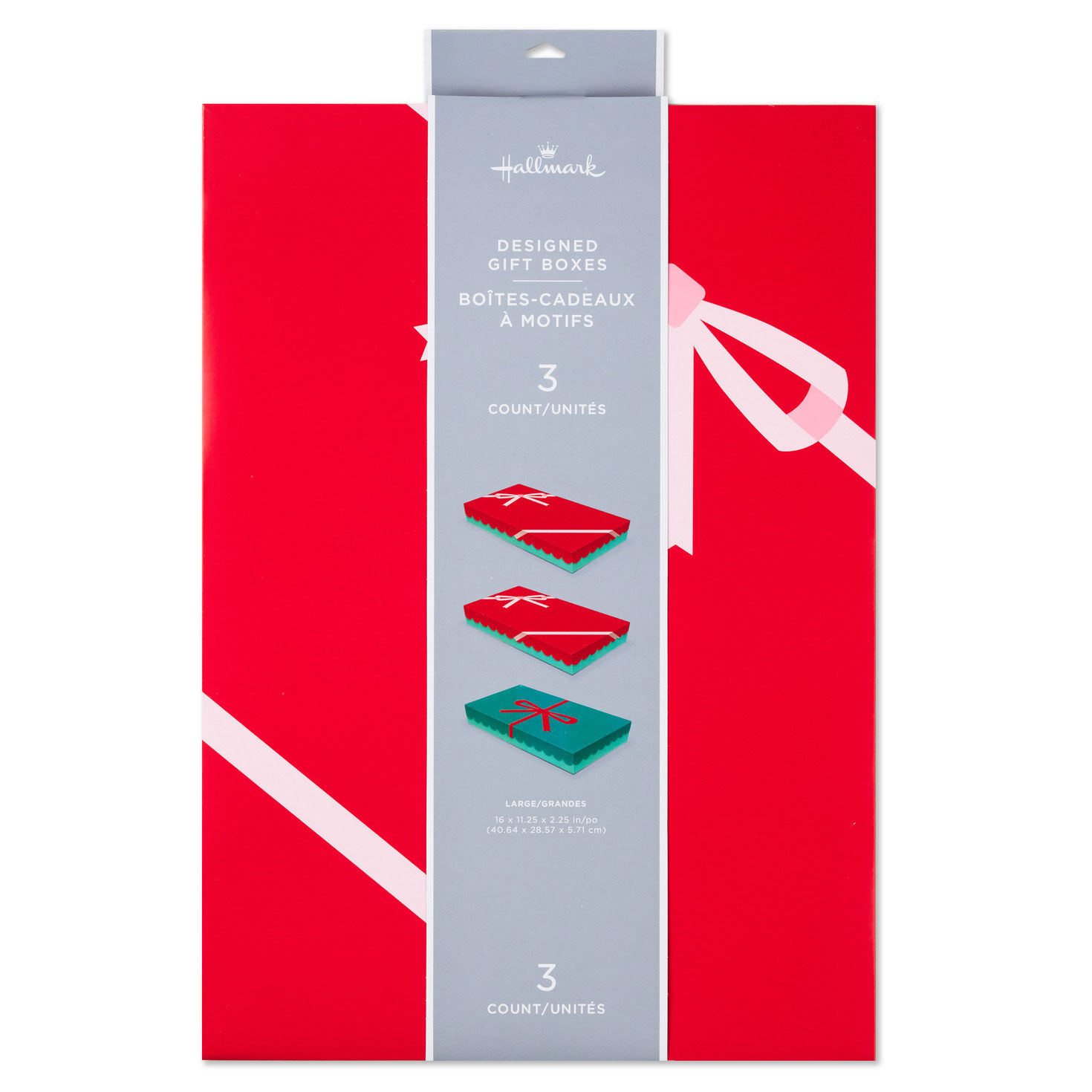 Red and Green with Bows Holiday Gift Boxes package front image number 6