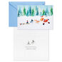 Santa Friends in Snow Boxed Christmas Cards Pack Card Front with Sentiment image number 3