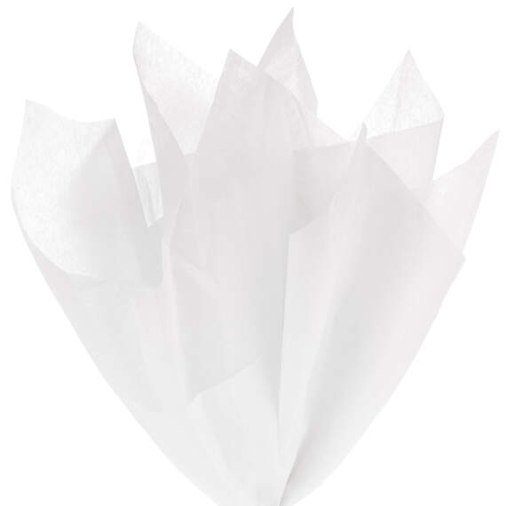 Solid White Tissue Paper, 6 sheets, White, large image number 3
