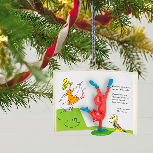 Dr. Seuss's Fox in Socks™ Who Sews Whose Socks? Ornament, 