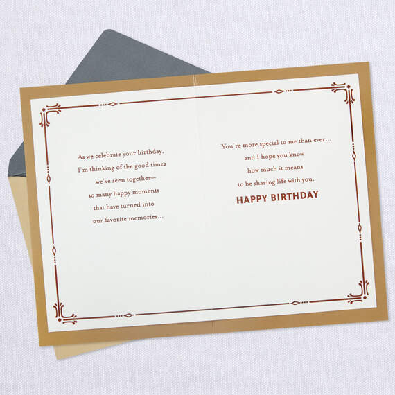 I Love Sharing Life With You Birthday Card, , large image number 4