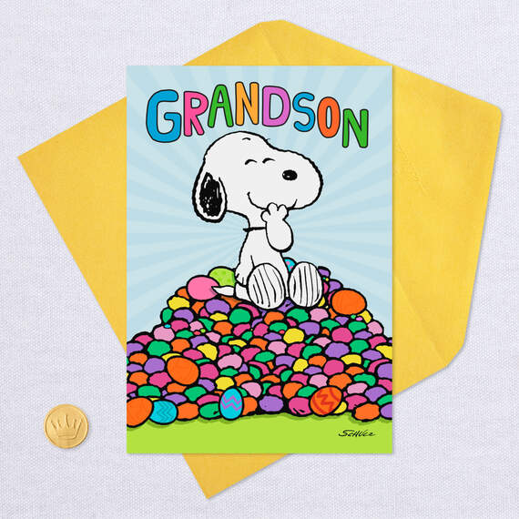 Peanuts® Snoopy Sweet Stuff Easter Card For Grandson, , large image number 5