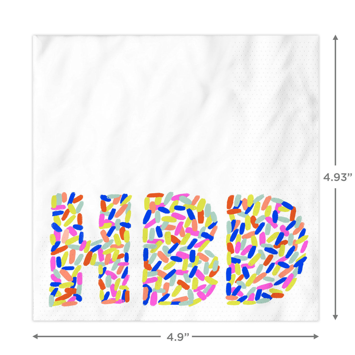 "HBD" Sprinkles Birthday Cocktail Napkins, Pack of 20 for only USD 4.49 | Hallmark