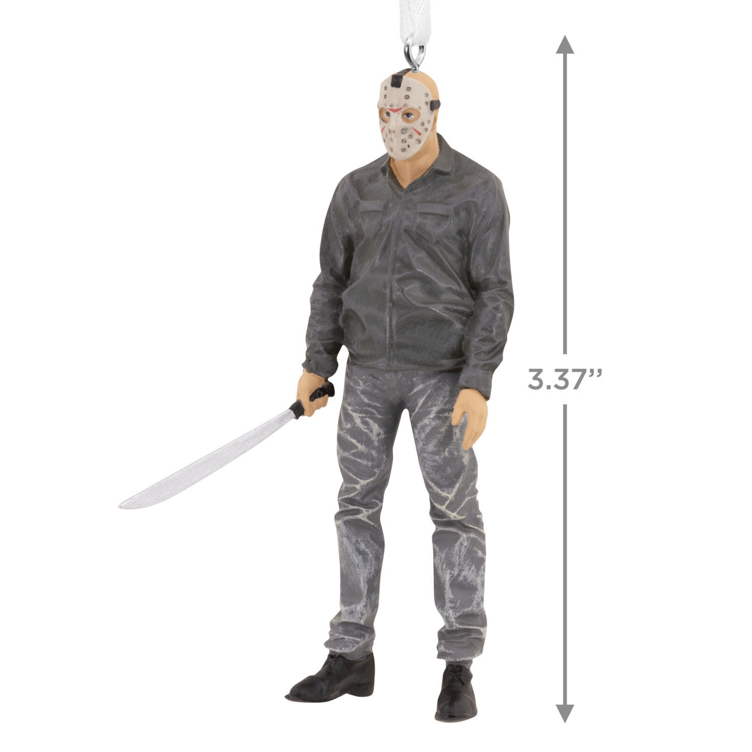 Friday the 13th Jason Voorhees Christmas Ornament measurement image number 3