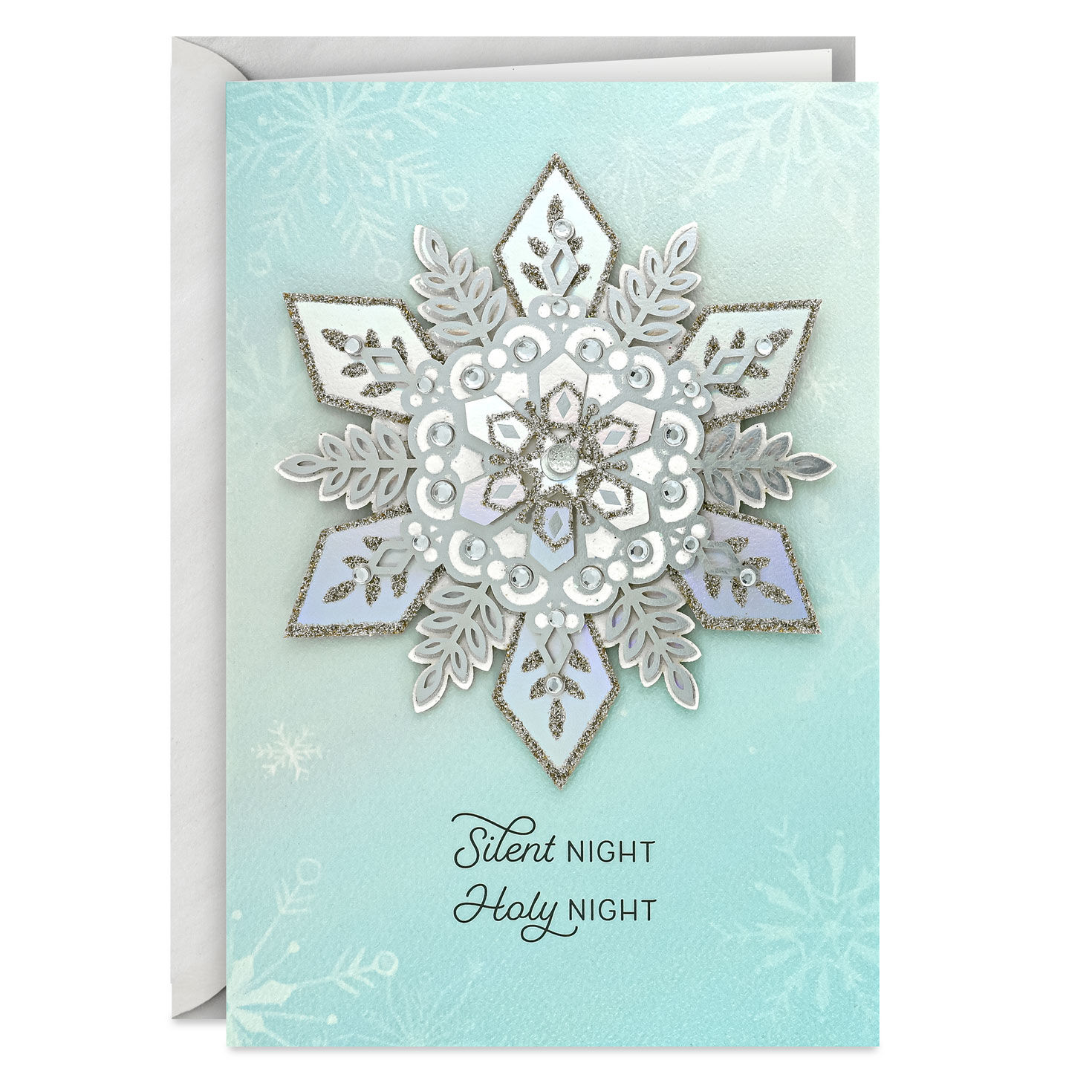 Heart Refreshed in God's Love Religious Christmas Card