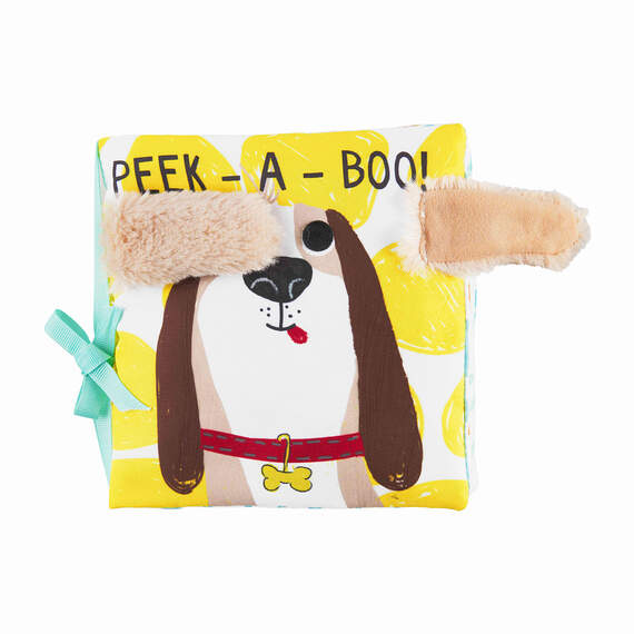 Mud Pie Peek-a-Boo Animals Cloth Baby Book, , large image number 1