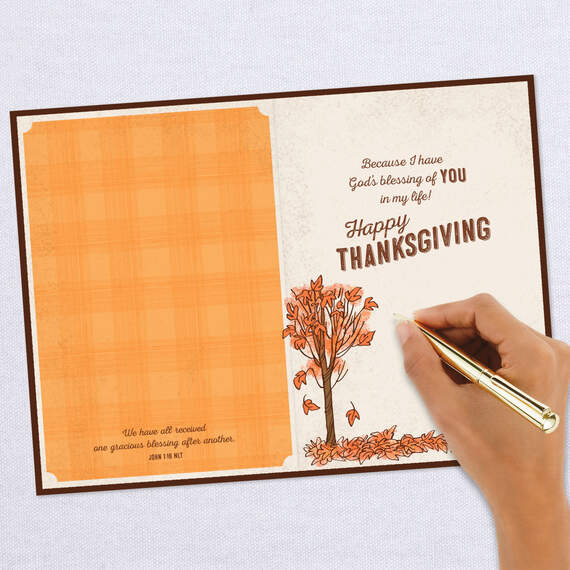 Peanuts® Snoopy Blessed to Have You Religious Thanksgiving Card, , large image number 6