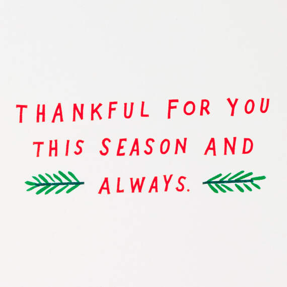 Thankful for You Always Christmas Card, , large image number 4