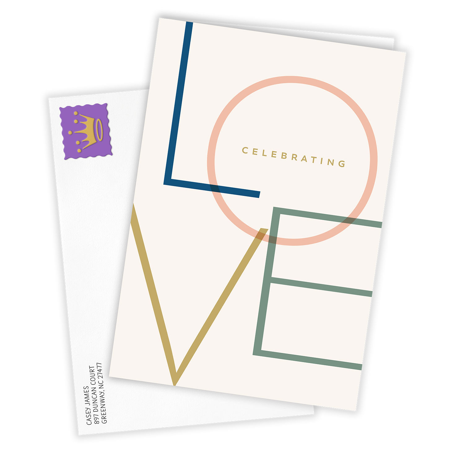 Celebrating Love Wedding Custom Card for Couple, , large image number 2