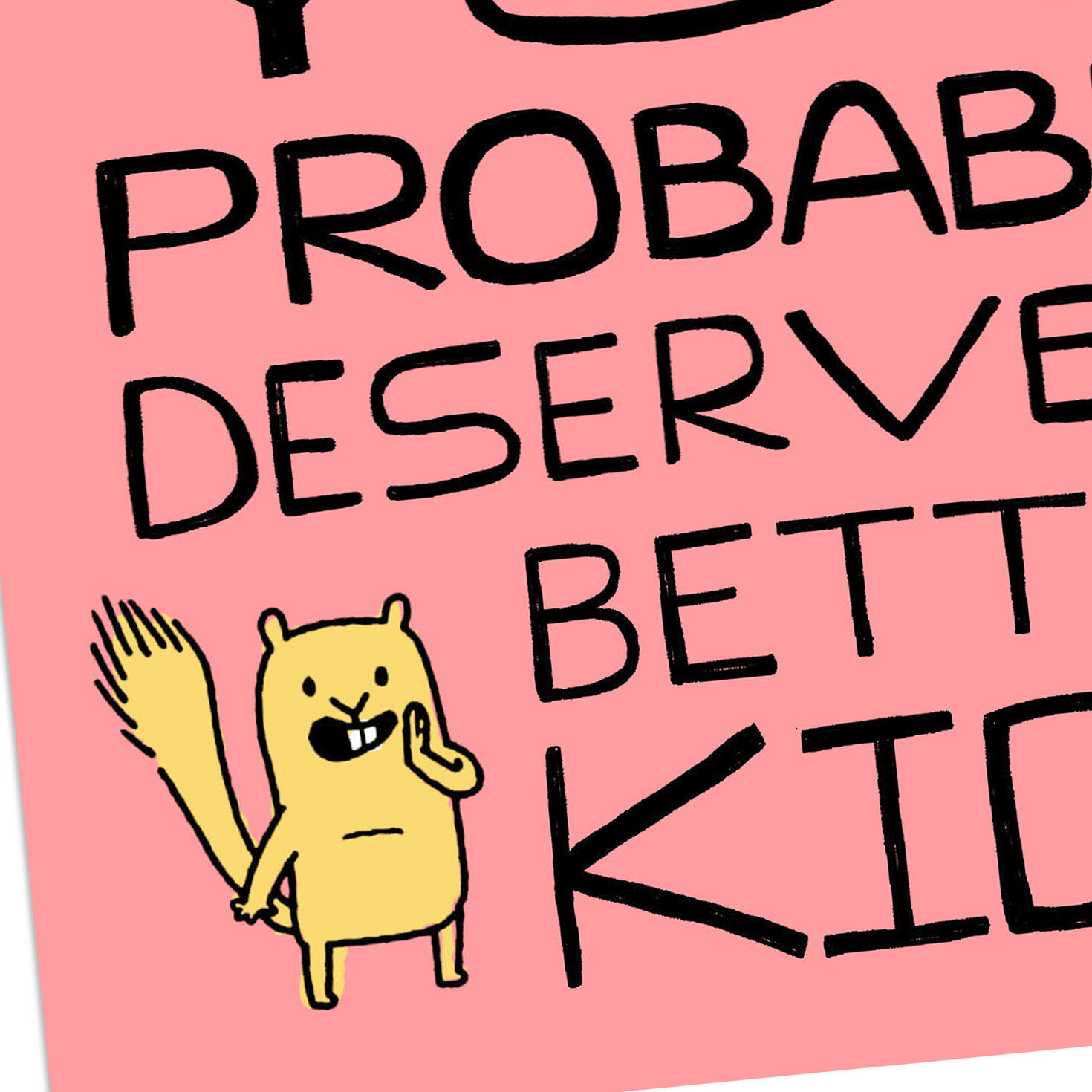 Cartoon Squirrel Funny Mother's Day Card for Mom Card Front Detail image number 4