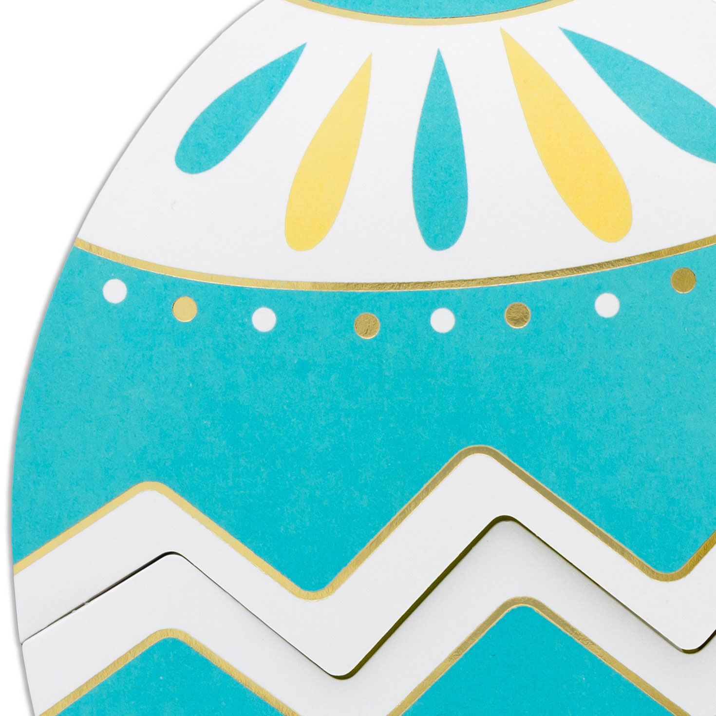 Chick Popping Out of Egg Fun Reveal Easter Card Card Front Detail image number 5