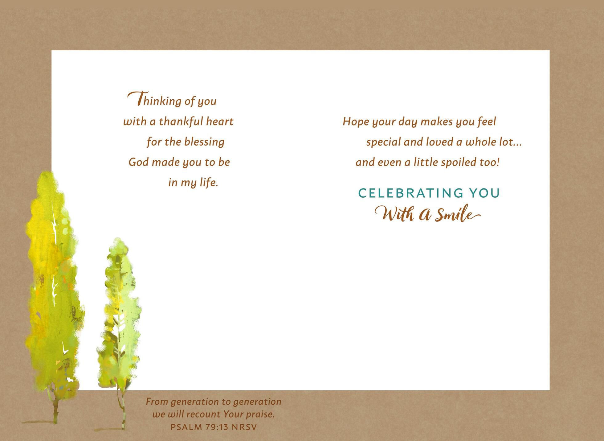 Celebrating You, Grandpa Religious Birthday Card