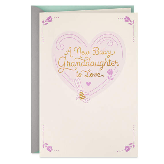 Darling Girl New Baby Card for Granddaughter