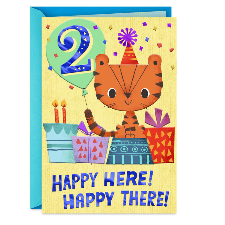 Happy Everywhere 2nd Birthday Card
