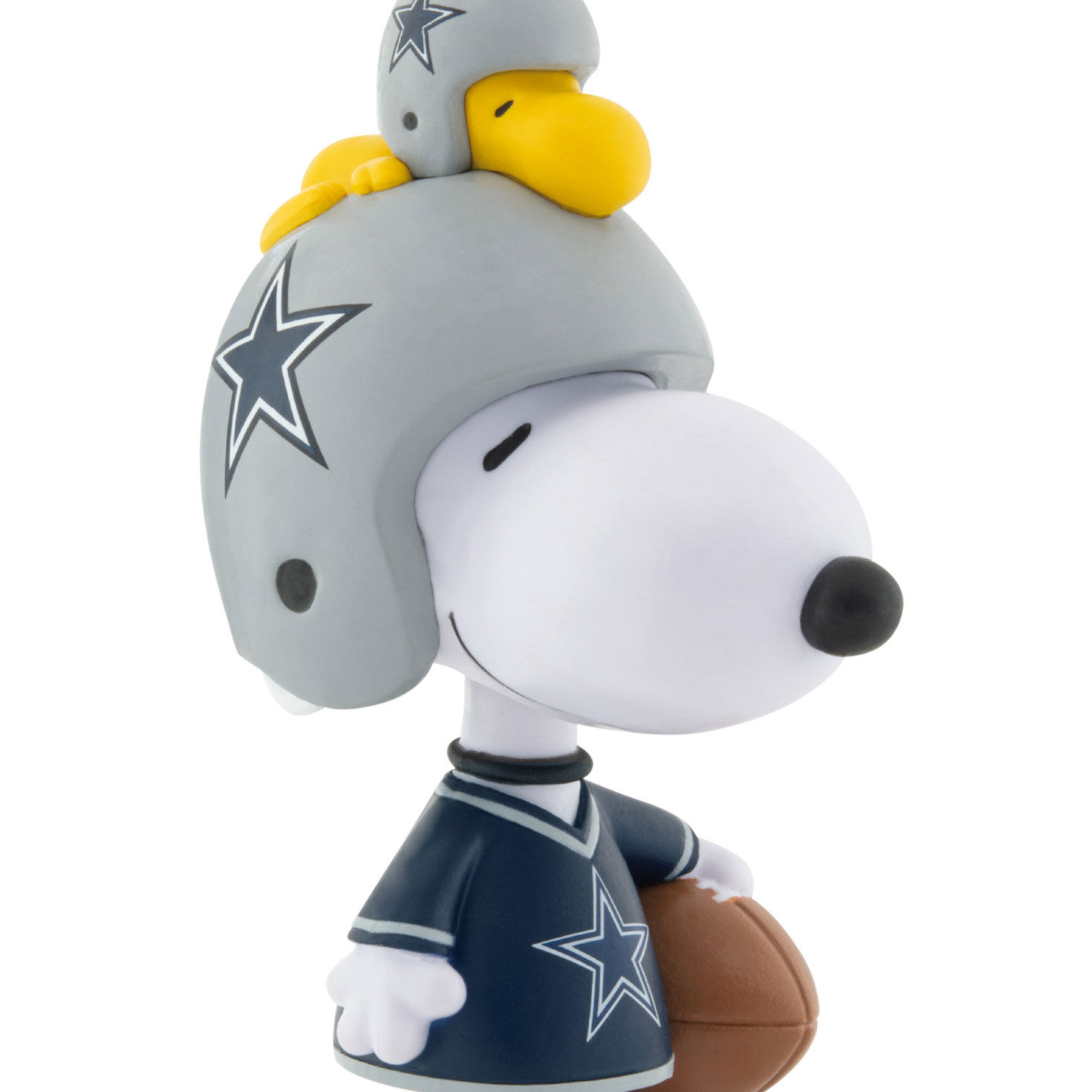Snoopy Dallas Cowboys Christmas Ornament upclose view image number 5
