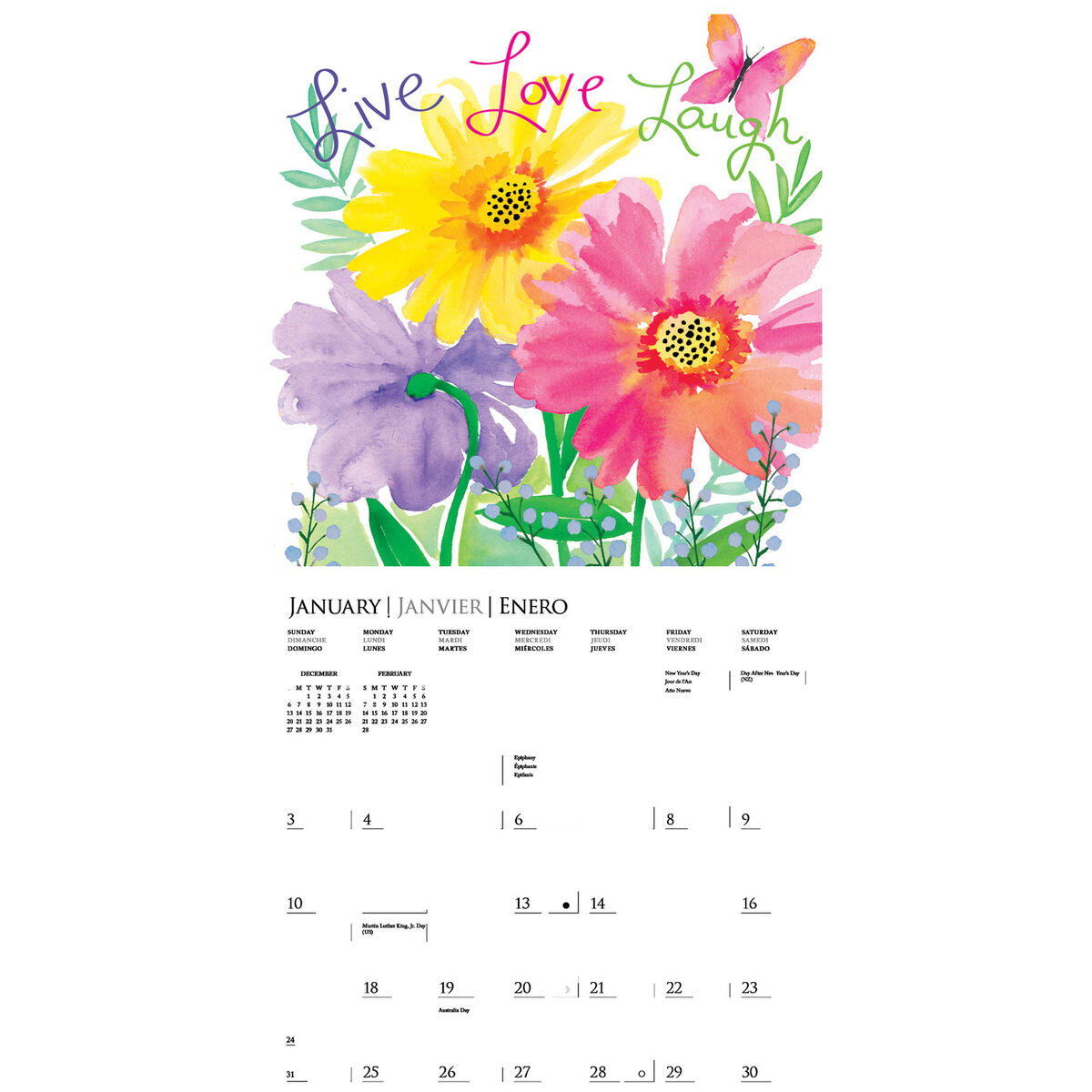 Live Love Laugh 2021 Wall Calendar, 16-Month - Calendars & Planners ...