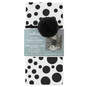 26" Black-and-White Fabric Gift Wrap With Elastic Band, , large image number 6