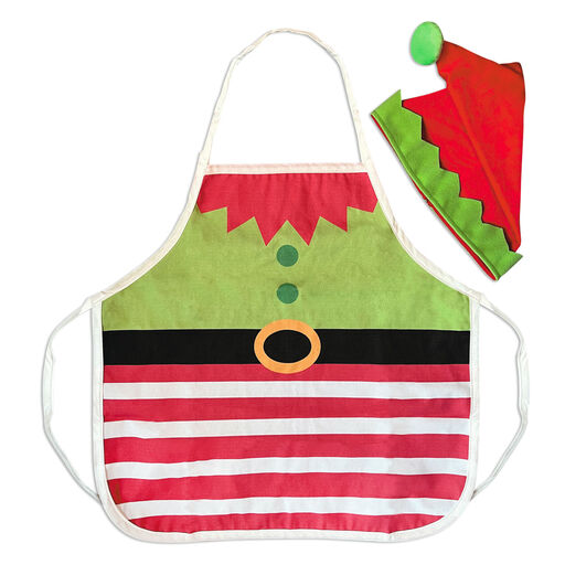 Little Elf Child-Sized Hat and Apron Set, 
