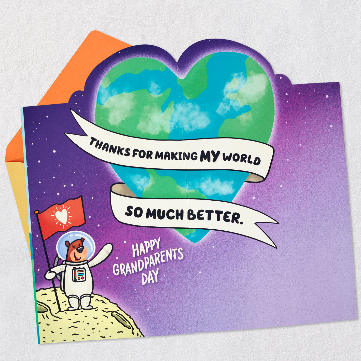 Bear on World Grandparents Day Card for Nana Open card with envelope image number 2