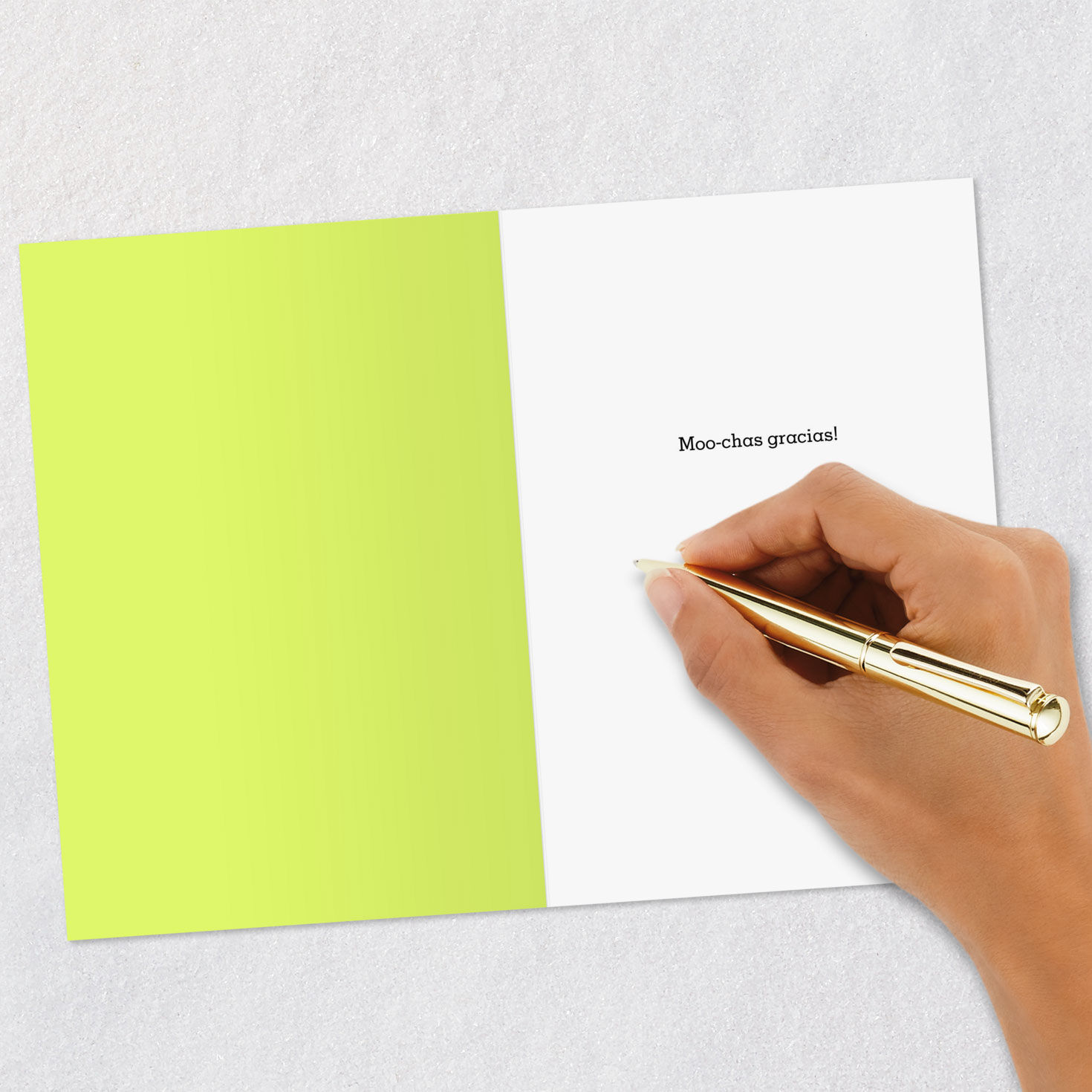 Holstein Cow Peeking In Funny Thank You Card Signing card image number 6