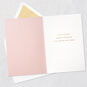 Snowman on Blush Pink Christmas Card Open card with envelope image number 3