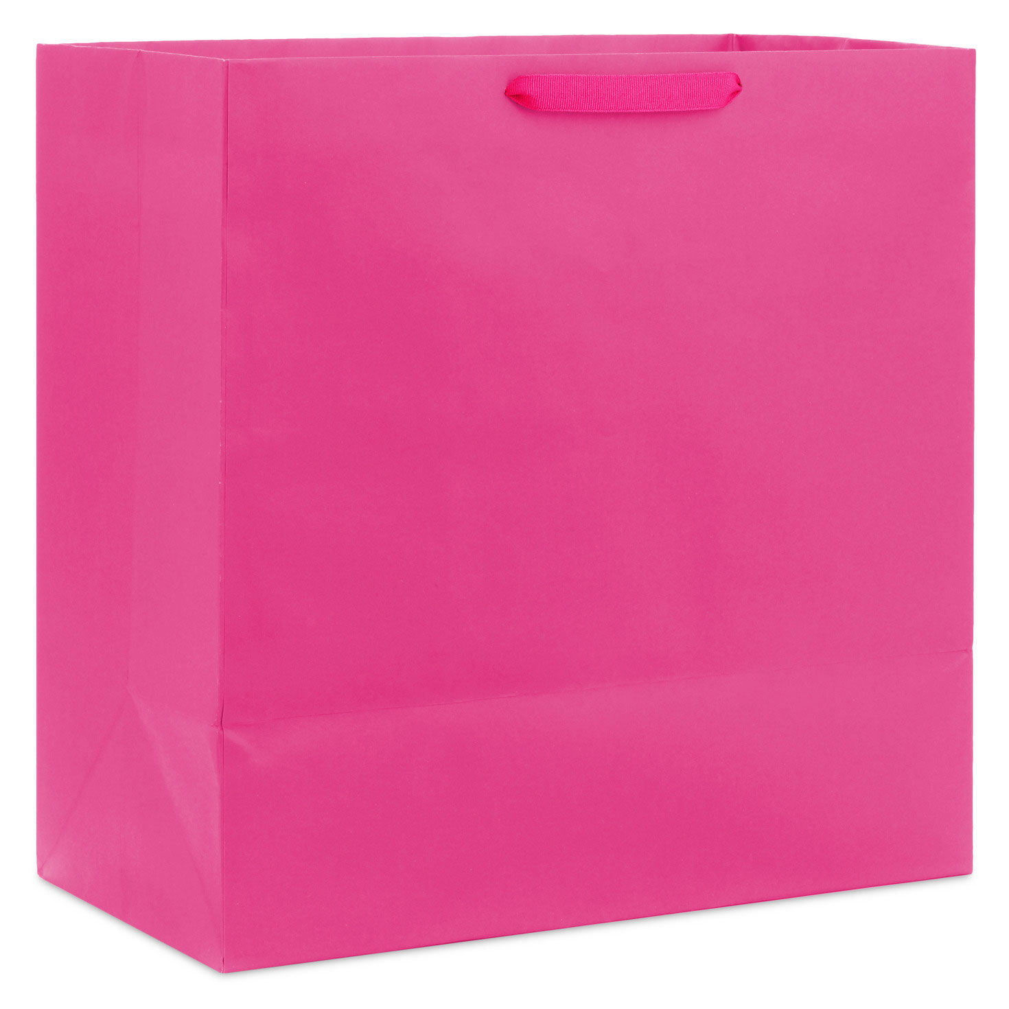 15" Hot Pink Extra-Deep Gift Bag, Hot Pink, large image number 6