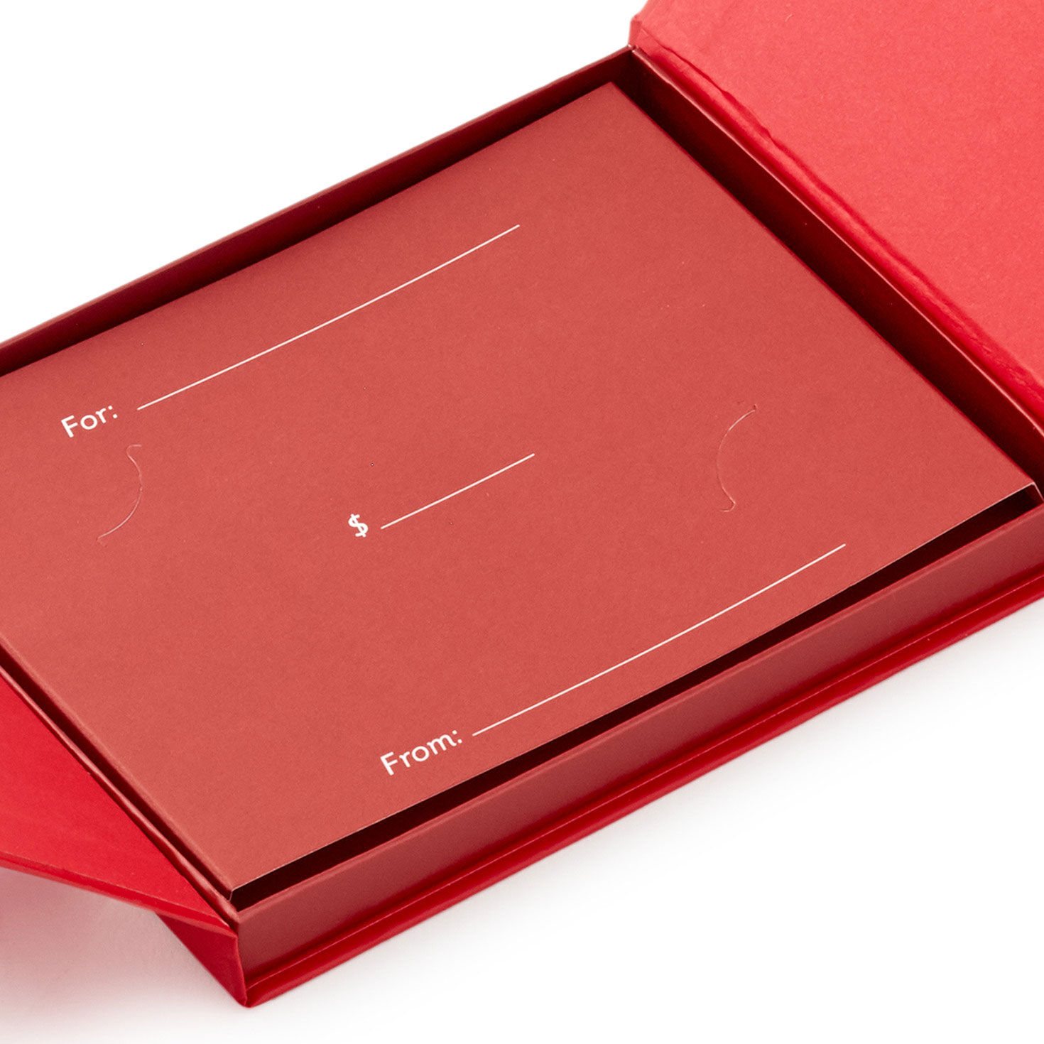 Red With Bow Gift Card Holder Box  image number 5