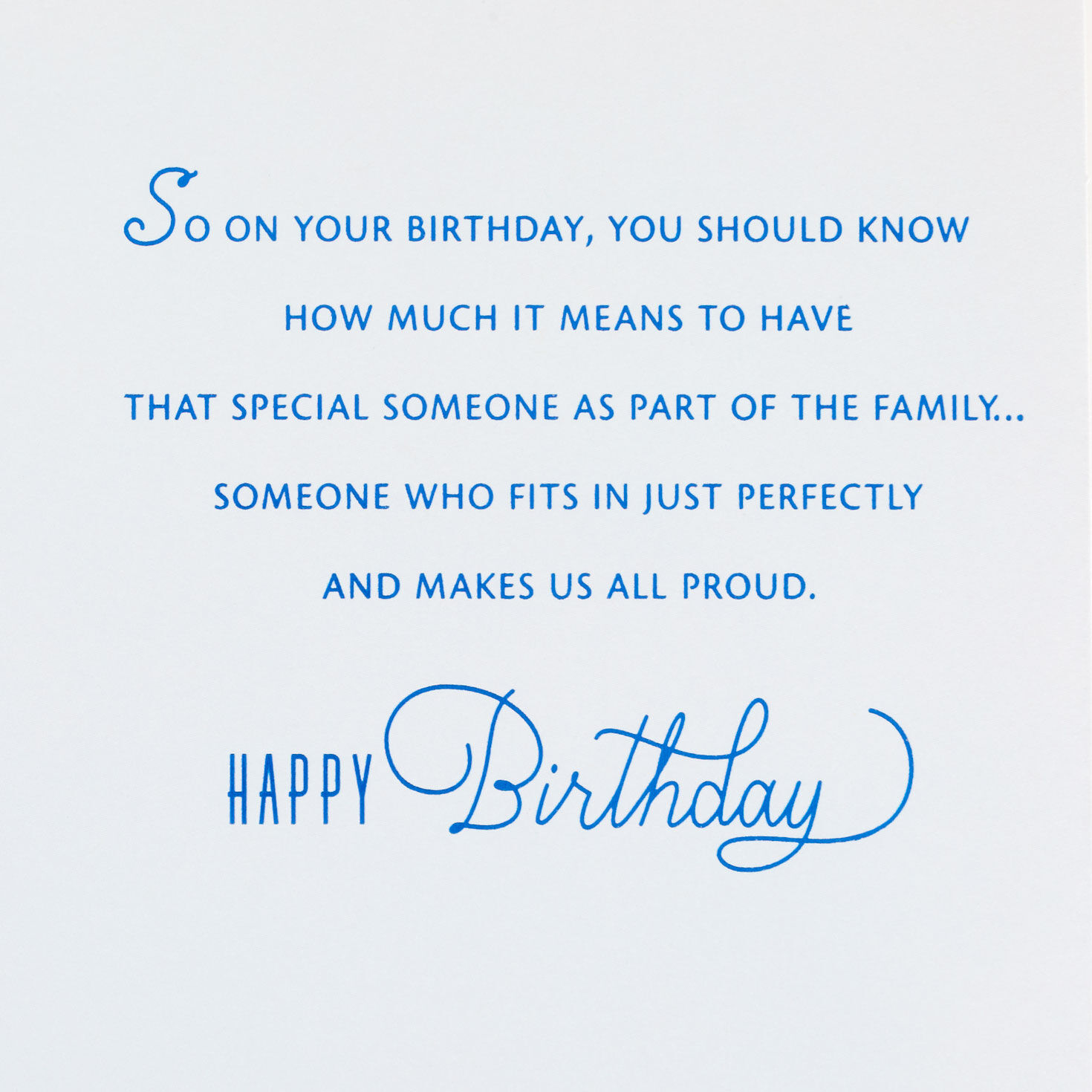 You Fit in Perfectly Birthday Card for Son-in-Law for only USD 4.99 | Hallmark