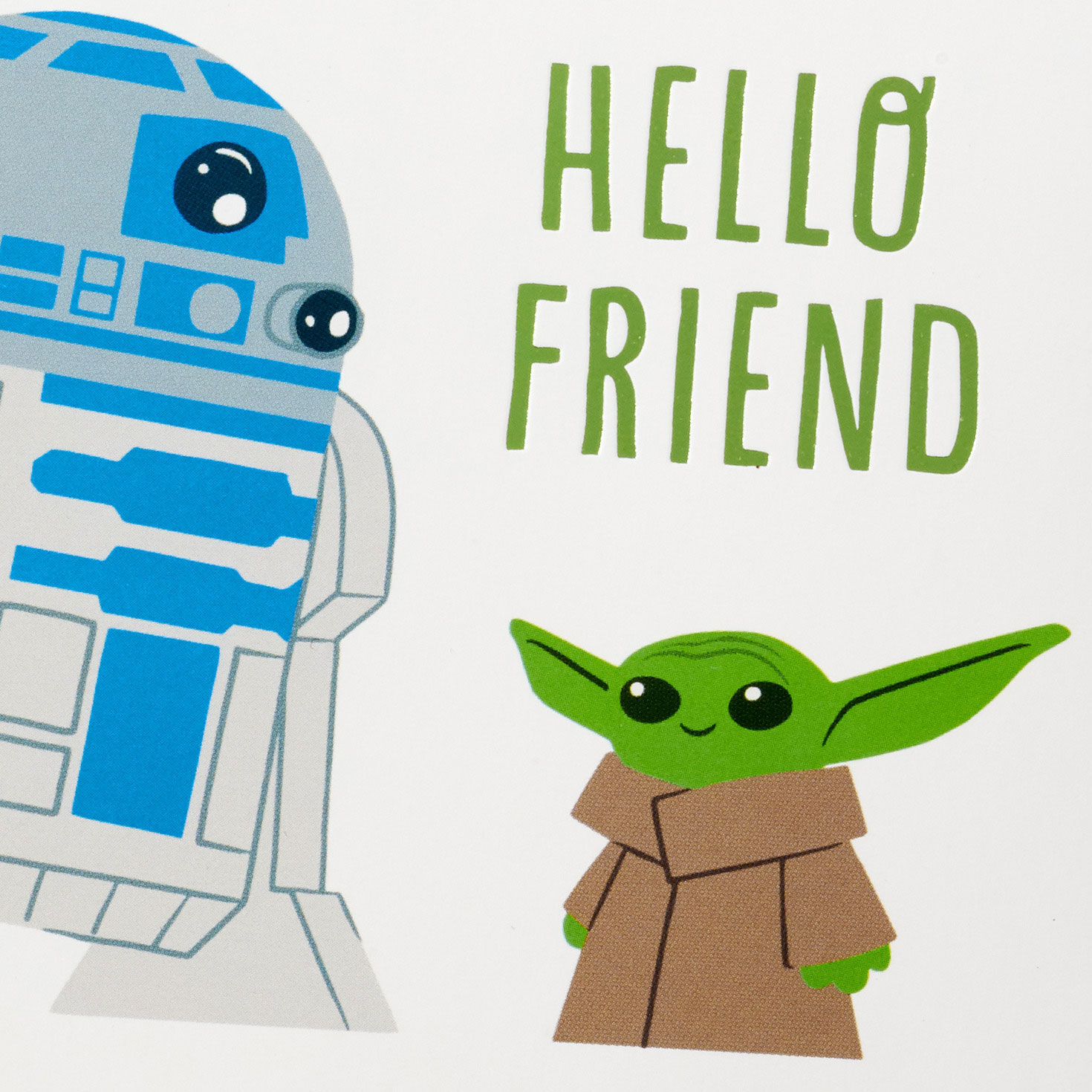 R2-D2 and Grogu Mandalorian Blank Note Cards Pack card front detail image number 3