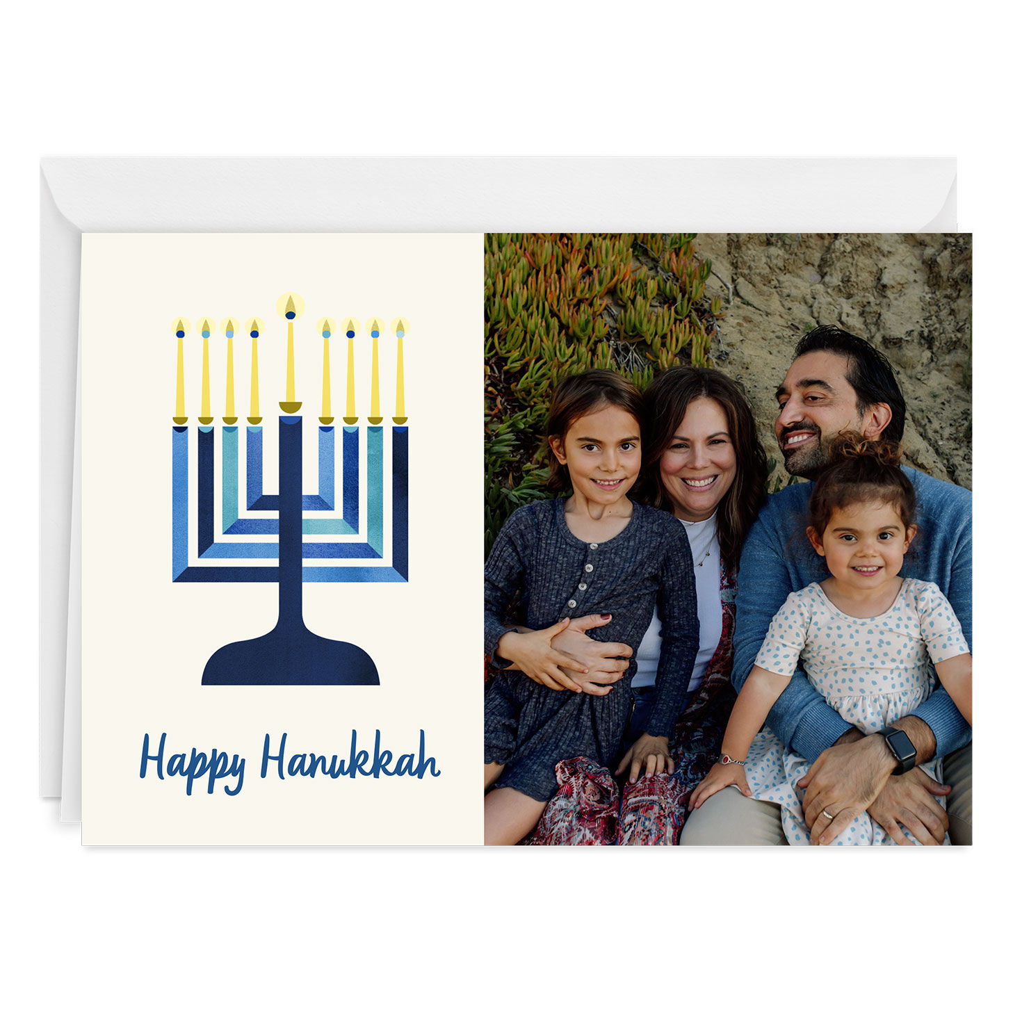Festival of Lights Custom Hanukkah Card