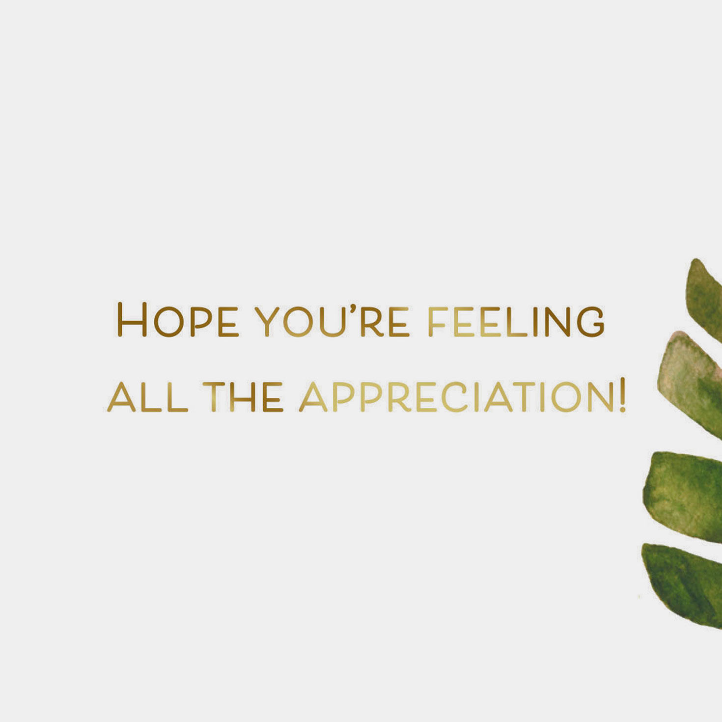 Watercolor Tropical Leaves Good Job Congrats Card Sentiment image number 2
