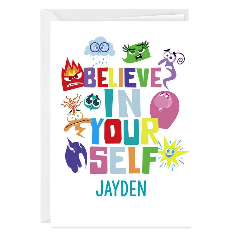 Disney/Pixar Inside Out 2 Believe in Yourself Custom Encouragement Card