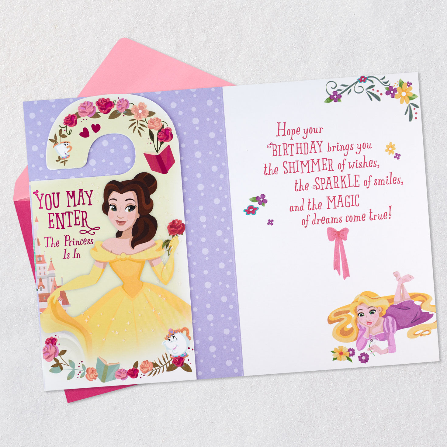 Disney Princesses All-About-You-Day Birthday Card with Door Hanger for only USD 5.59 | Hallmark