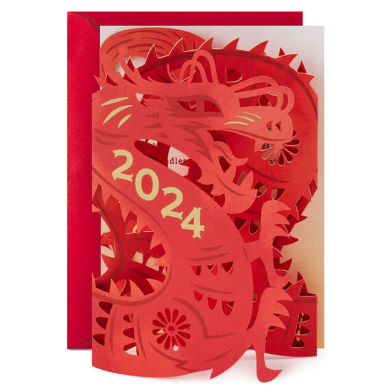 Good Times Year of the Dragon 2024 Chinese New Year Card