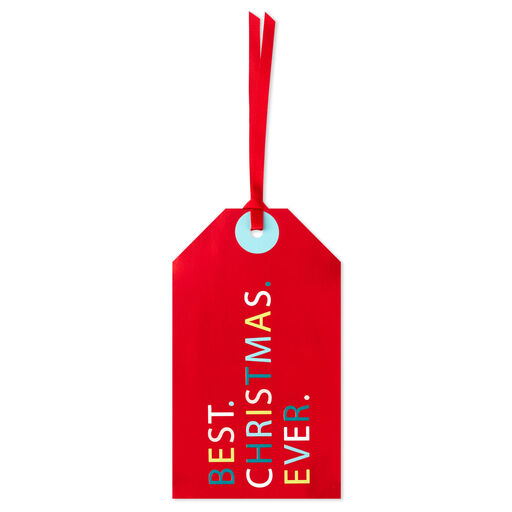 Best Christmas Ever XL Gift Tag, 