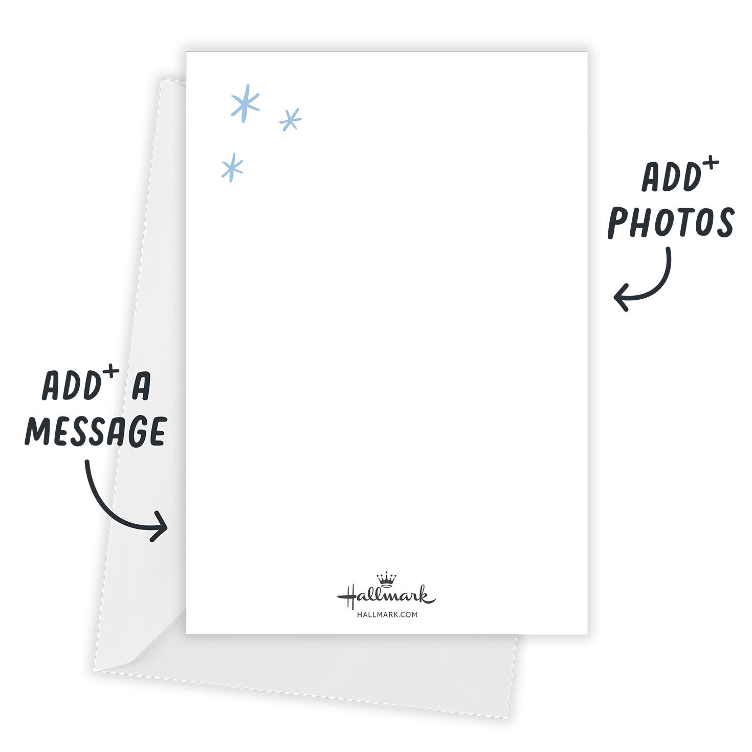 White Frame Flat New Year Photo Card, , large image number 2