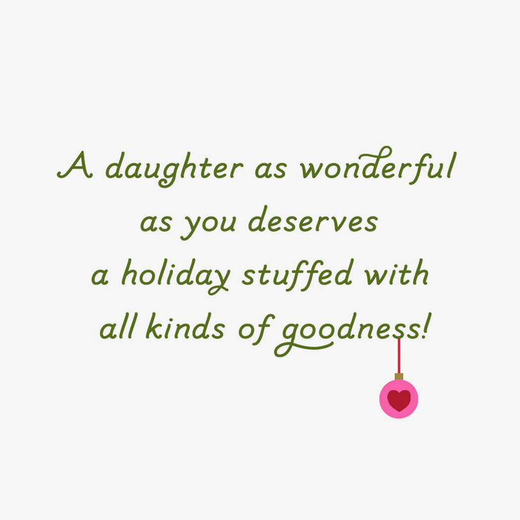 Holiday Stocking Daughter Christmas Card Sentiment image number 2