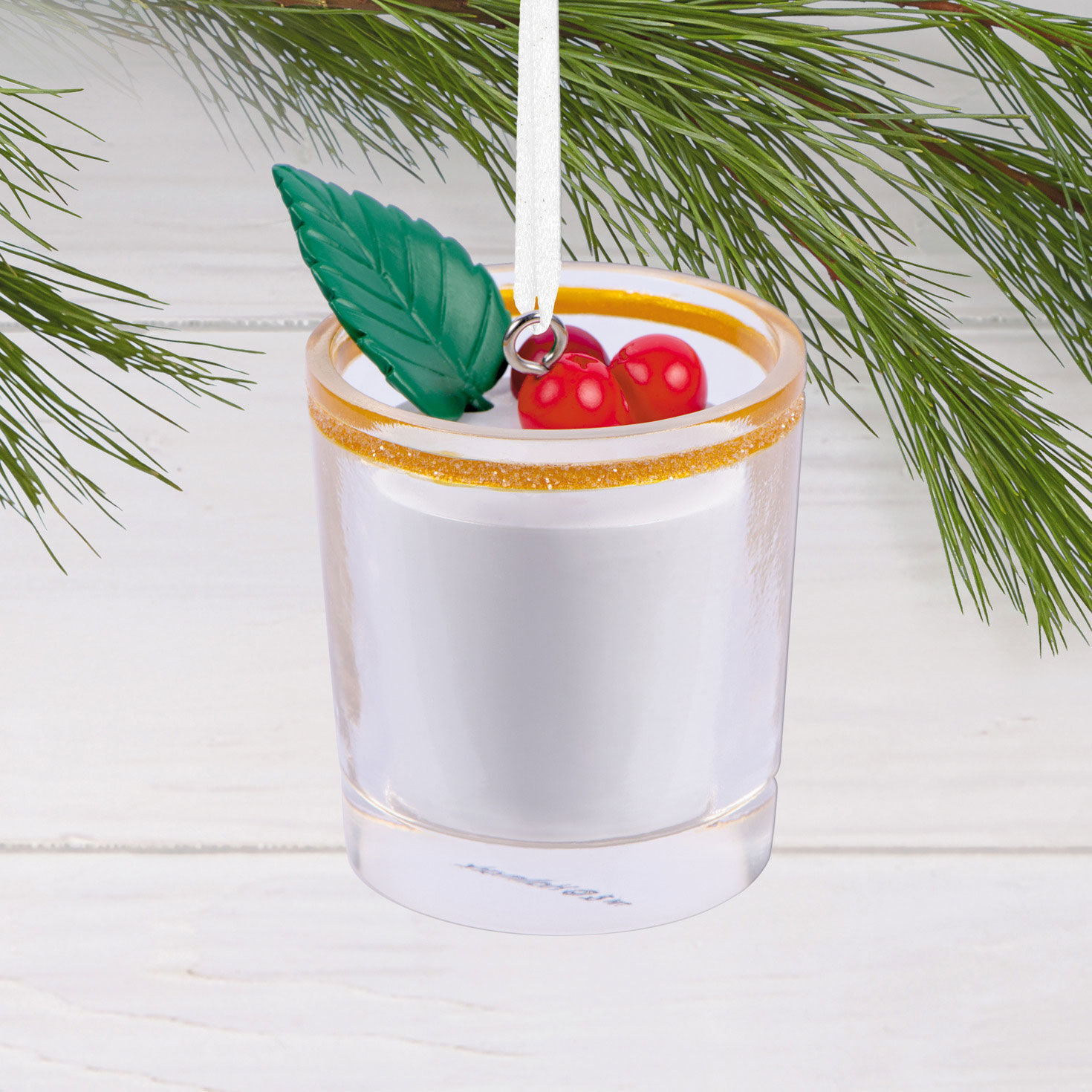 Holiday Cocktail Christmas Ornament hanging on tree image number 2