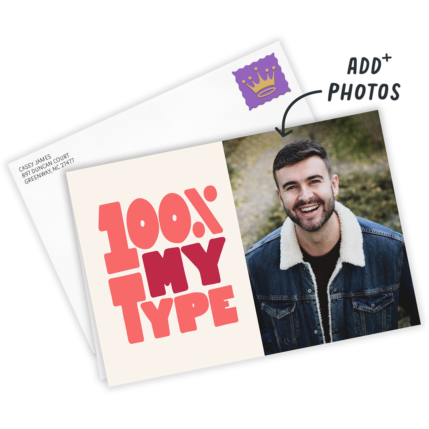 100% My Type Custom Love Card, , large image number 2