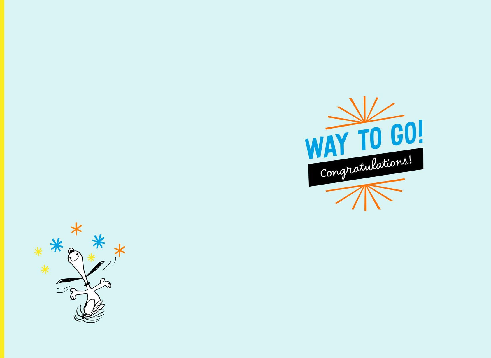 Peanuts® Snoopy Happy Dance Congratulations Card
