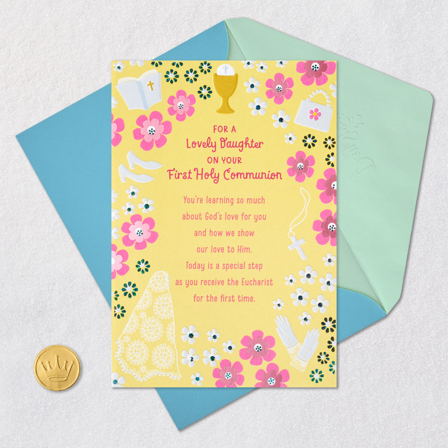 So Happy and Proud Religious First Communion Card for Daughter for only USD 3.99 | Hallmark