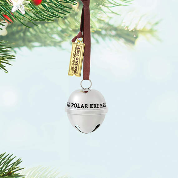 The Polar Express™ 20th Anniversary Santa's Sleigh Bell 2024 Metal Ornament, , large image number 2