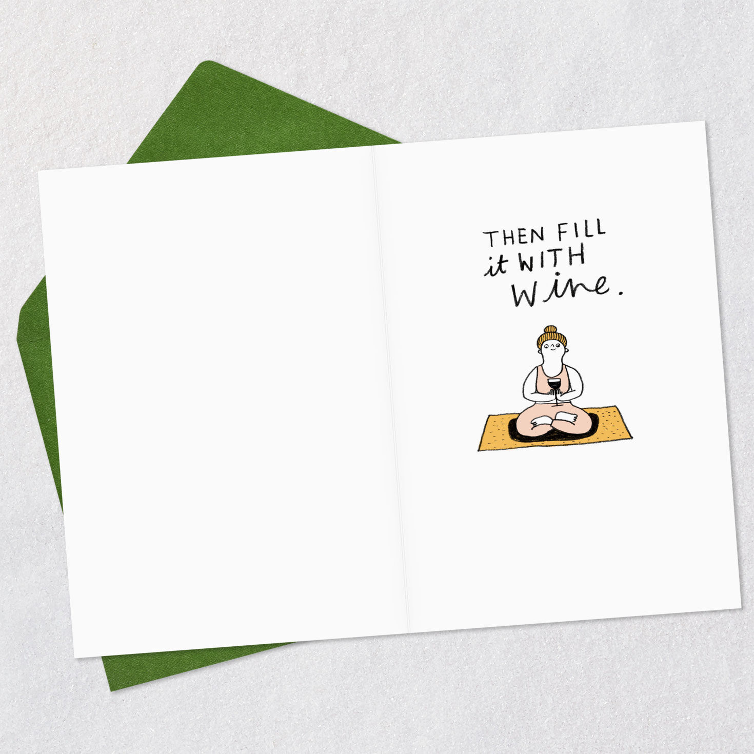 Meditation and Wine Card for only USD 3.99 | Hallmark