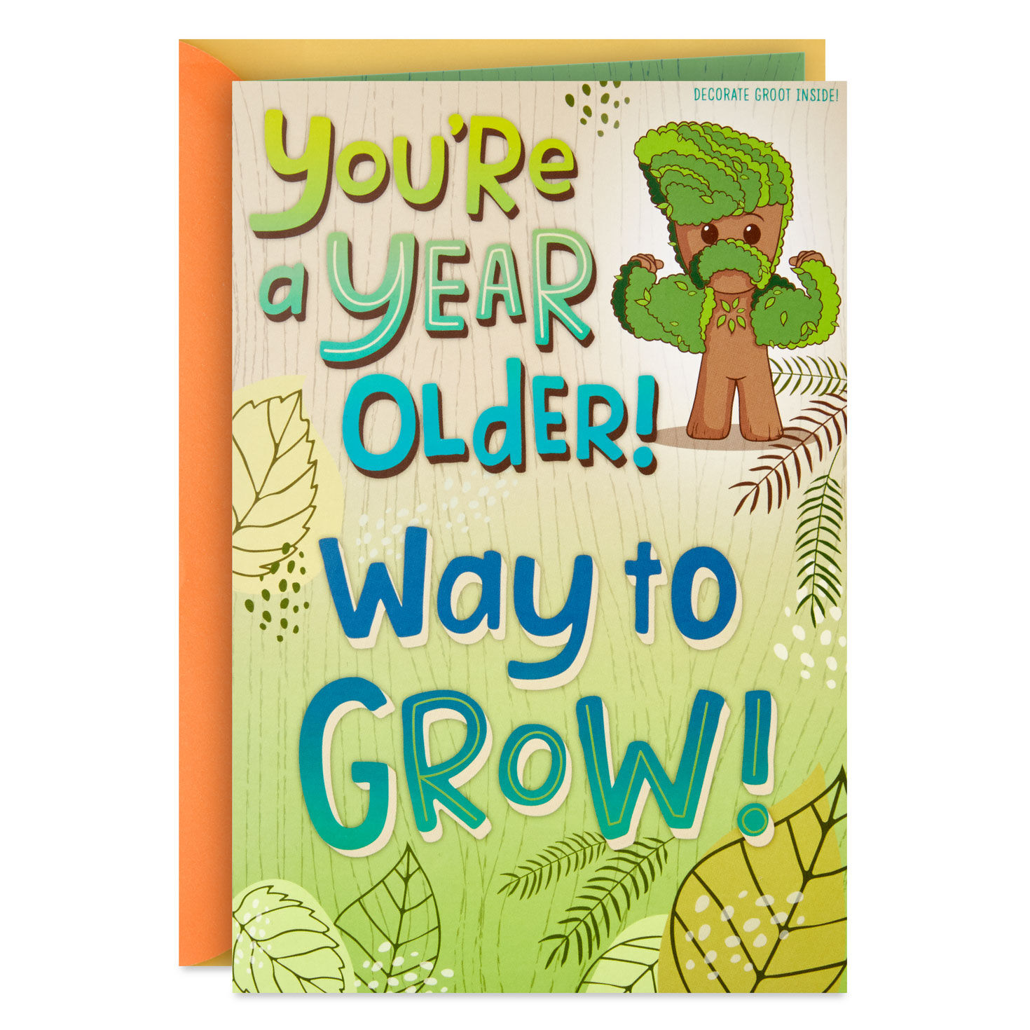 Marvel Guardians of the Galaxy Groot Birthday Card for Kid With Stickers for only USD 4.59 | Hallmark