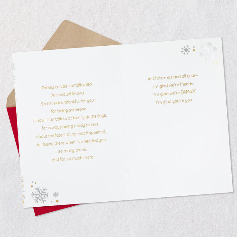 So Glad We're Family and Friends Christmas Card for Relative, , large image number 4