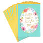 Floral-Designed Egg Easter Cards, Pack of 10, , large image number 1