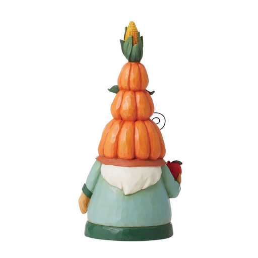 Jim Shore Harvest Pumpkin Hat Gnome Figurine, 6.1", 