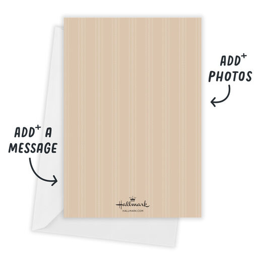 Rustic Very Merry Flat Christmas Photo Card, 